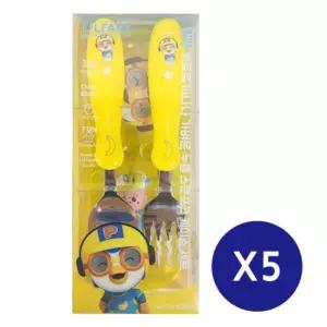 뽀로로 바나나 가벼운 누들스푼포크세트 5개