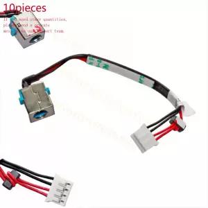 호환 Acer Aspire ES1-511 ES1-520 ES1-521 ES1-522용 DC 전원 잭 케이블 전선가리개 충전기 포트용 10개