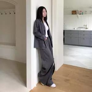 [하프클럽/옷자락]여자 오버핏 와이드 투피스 테일러드 자켓