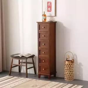 원목 미니 서랍장 30cm 레트로 탁상 책상 소형 작은 글랑 폭좁은 낮은 참죽