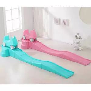 미끄럼틀 카 슬라이딩 3단 슬라이드 트랙 실외 민트