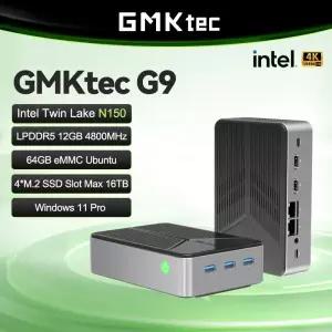 GMKtec Nucbox G9 미니 NAS 신형 몰드 인텔 N150 PC 윈도우 11 프로 LPDDR5 M.2 2280 SSD WIFI6 BT5.2 듀얼