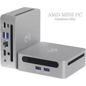 젠머신 AMD 미니 PC 알루미늄 합금 라이젠3 5300U 5500U 7530U 라이젠7 5800U 7730U 윈도우 11 NUC 와이파