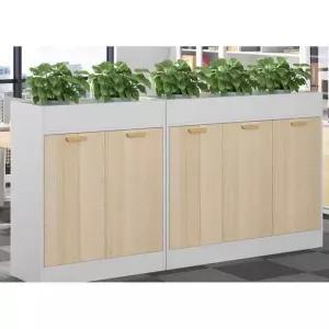 화분가림막 사무실 독서실 화이트 가벽 화분파티션