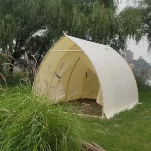 대형 글램핑 텐트 높은 리빙쉘 방수 쉘터 럭셔리 몽골
