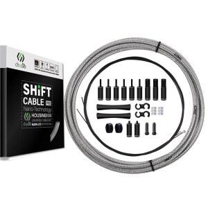 시마노 / SRAM용 CNC 바이크 시프터 케이블 세트, 로드 바이크 디레일러 케이블 기어 케이블 하우징 코팅 브레이드 & 테플론 자전거 / 마운틴 바이크 블랙 / 골드 / 실버 / 티타늄 실버