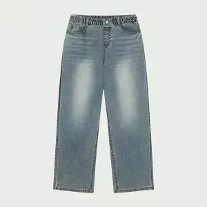 [보리보리/행텐 틴즈]행텐틴즈 여아 풀밴딩 사이드 턱 와이드 데님팬츠_244(14570-155-403-10)