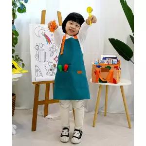 [다르담] 유아 어린이 아기 아동 초등 그림 만들기 캔버스 미술 앞치마