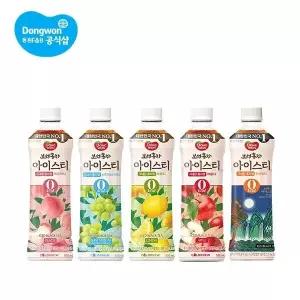 [동원](I) 동원 보성홍차 아이스티 제로 500ml 24개 (복숭아/레몬/애플/샤인머스캣/한라봉)