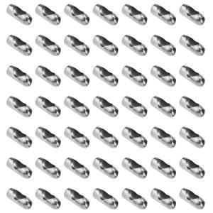 70Pcs 실버 볼 체인 커넥터 3mm 3.2mm 비즈 체인용 클립 로마 롤러 블라인드 천장 팬 장식 수리 액세서리 DIY 공예용 제작