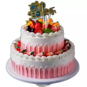 2단 모형 케이크 생일 기념일 스튜디오 인테리어 카페 소품