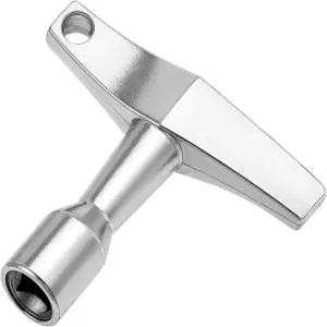 드럼 튜너 키 범용 튜닝 드릴 비트 실버 사각형 체인 도구 음향 및 전자 드럼용