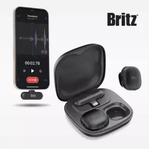 브리츠 BZ-DualM2 무선 휴대용 핀마이크 노이즈캔슬링 유튜브 라이브 방송용 강의용 와이어리스 마이크