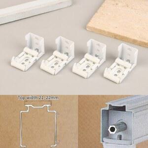 로마 블라인드 액세서리 레일 4PCS 브래킷 천장 로딩 22MM 상단 장착