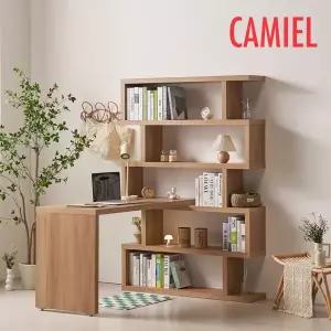 [태윤인터내셔널][까미엘]엘리스 1400x1200 5단 h형 책상세트(JA_NF0014)