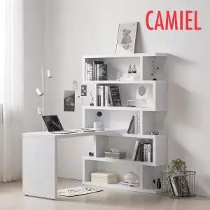 [태윤인터내셔널][까미엘]엘리스 1200x1200 5단 h형 책상세트(JA_NF0010)