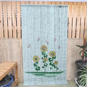 창가 햇빛차단 바람통하는 90x180 대나무 블라인드 문발 출입문가림 옥상텃밭 칸막이 거실 프라이버시