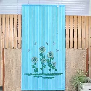 다용도실 가림막 시원한 자동길이조절 대나무문발 90 x 180 바람통하는 가리개 차광 캠핑장 칸막이