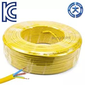 국산 daemyung 범용 비닐 시스코드 노랑 VCTF 2.5SQ 3C 100M 전기 전선