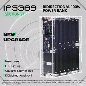 호환 IP5389 340W 보조베터리 케이스 1.54 인치 IPS 스크린 24 2170018650 배터리 없음 120000mah 120W 120