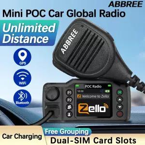 호환 ABBREE GP-8900 Plus 네트워크 자동차 워키 토키 Zello 글로벌 POC 라디오 GPS 34G 무제한 거리 듀얼