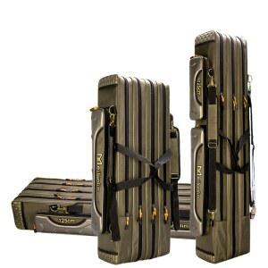 아쿠아 트 낚 방 2단 루어 80cm 방수 원투 싱글 로드케이스 블랙골드