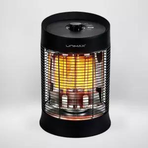 튼튼한 카본 원통 전기히터 회전 온열기 사무실용 가정용 캠핑 소형 난방기 180도