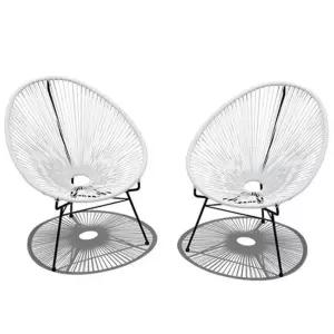 그물의자 라탄 와이어 스윙 모던 풀빌라 의자 화이트 디자인