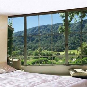 대형 인테리어 장식 풍경 태 트리 패브릭 월행잉 그림 창문 커튼