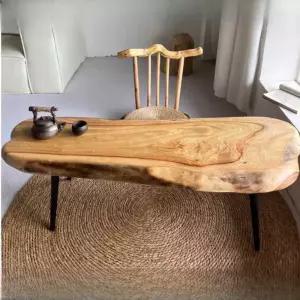 원형 자개상 자개 나전칠기 조립 다과상 테이블 찻상