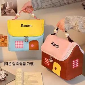 미니 여성용 대용량 여행용 메이크업 파우치 휴대용 가죽 메쉬 사각 파우치 다용도 지퍼백 코스메틱