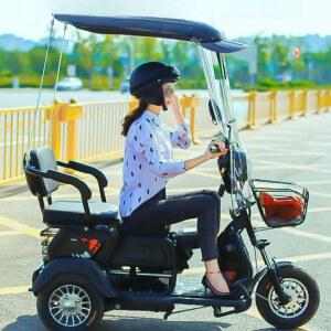 전동차햇빛가리개 자전거 오토바이 스쿠터 155cm 라이더 레저 여름자전거 3륜 차에