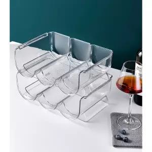 위스키 랙 보관대 하이볼 샴페인 와인 진열대 렉 보관 냉장고 적층형 양주 정리대 보관함 술 병 거치대 1구