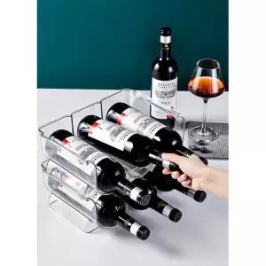 냉장고 와인 샴페인 술 하이볼 적층형 보관대 위스키 보관 렉 진열대 양주 정리대 거치대 보관함 병 랙 2구
