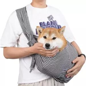 3-15파운드용 소형 반려견 고양이 슬링 캐리어 포켓 핸즈프리 반려동물 가방 여행 및 산책용 강아지 휴대용