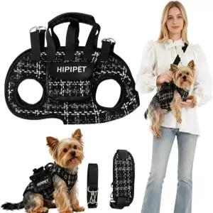 소형 중형 애완동물 간식 가방 패션 야외 하이킹을 위한 도그 트 하네스 개 캐리어 조절 가능한 통기성