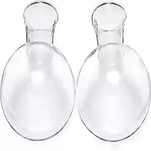 측면 구멍이 있는 킹바이 전구 유리병(구멍에서 구멍까지 개구부 다이아 1.18인치)을 나무 스탠드