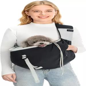 소형견을 위한 사이노스케이프 반려견 캐리어 슬링 - 어깨끈 안전 끈이 조절 가능한 핸즈프리 반려동물