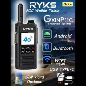 호환 Ry-268 5000Km 장거리 무전기 스마트폰 프로그래밍 블루투스 와이파이 4G 3G4G Poc 라디오 타입-C 충