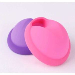 홀더 일회용 체내형 생리컵 핑크 제품 생리 오렌지 4개 실리콘 생리대