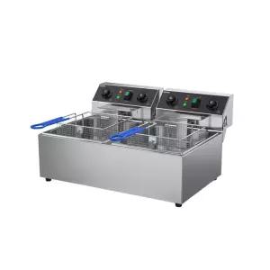 상업용 전기 튀김기 2중 탱크 치킨 감자튀김 제조기 바트