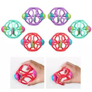 어린이집 아기 말랑 소프트 딸랑이공 6p