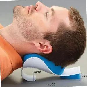 목 어깨 경추 스트레칭 견인 받침대 거북목 자세 지압 마사지 베개