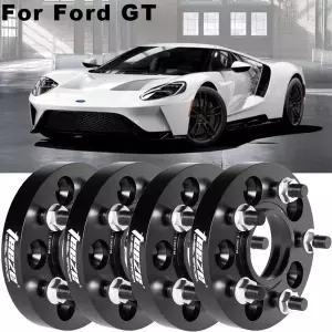 호환 24PCS 5x114.3 70.5 M14X1.5 12 포드 GT 플랜지 플레이트 T6-7075 휠 스페이서 알루미늄 허브 확장 어