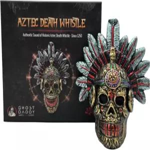 아즈텍이 비명을 지르는 죽음의 호루라기 큰 7인치 높이 126데시벨 이상의 진짜 인간 소리가 가장 크게