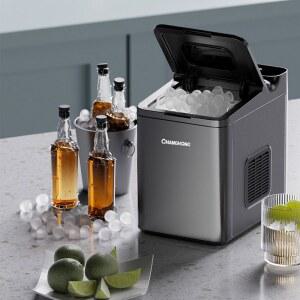 각얼음제빙기 얼음 소 빙기 소형 블랙 수돗물 현장 200 230잔 업소용