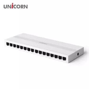 유니콘 608QNU32 16포트 기가 스위칭허브 인터넷허브 랜선 이더넷스위치 DG-S16GIGA