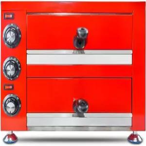 Yookten 커머셜 12인치 전기 피자 오븐 실내 레스토랑용 타이머가 있는 더블 스테인리스 스틸 메이커