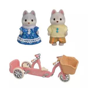 분홍색자전거세트 소꿉놀이 인형 아기용패션인형 아동패션인형 딸아이 패션