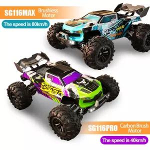 호환 ZLL SG116 MAX RC 자동차 80 KMH 고속 오프로드 드리프트 자동차 브러시리스 4WD 전문 레이싱 카 용